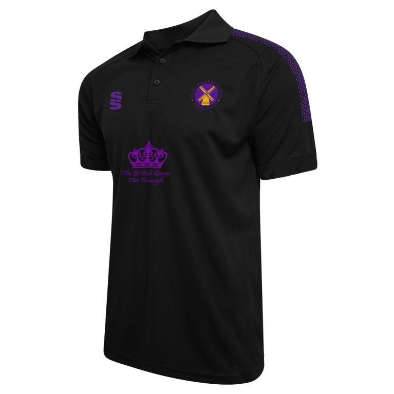 Polegate & Stone Cross CC - Dual Solid Polo Shirt