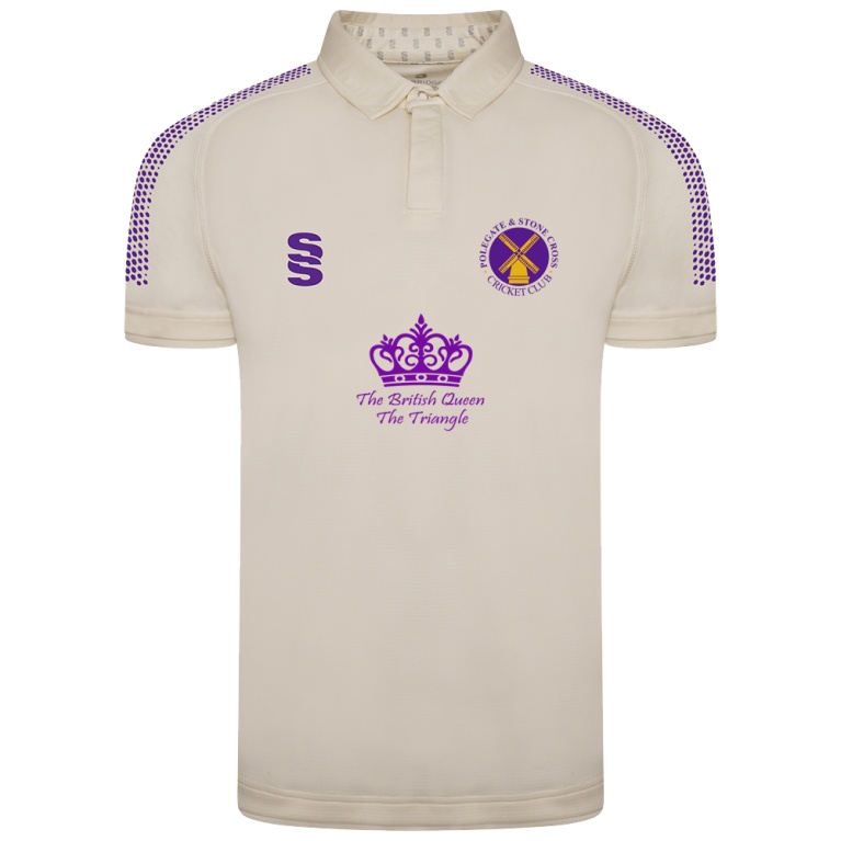 Polegate & Stone Cross CC - Fuse Short Sleeve Cricket Shirt - Womens